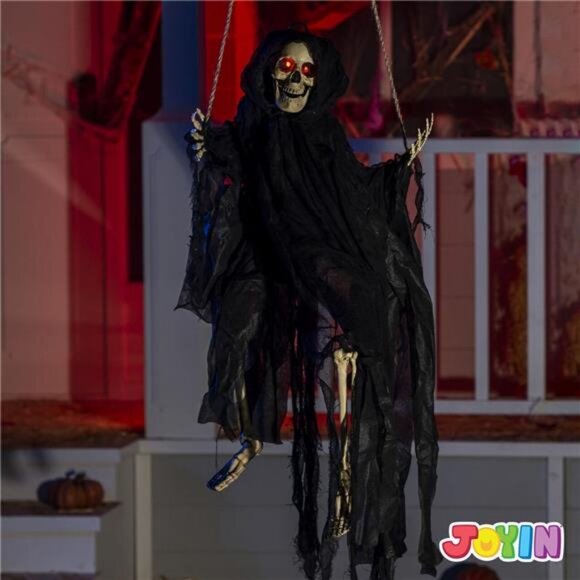 Halloween Scary Decorations Outdoor, 2 Packs Halloween Hanging Swinging Ghost - Picture 6 of 8